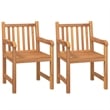vidaXL Solid Teak Wood Medium Garden Dining Set in Brown