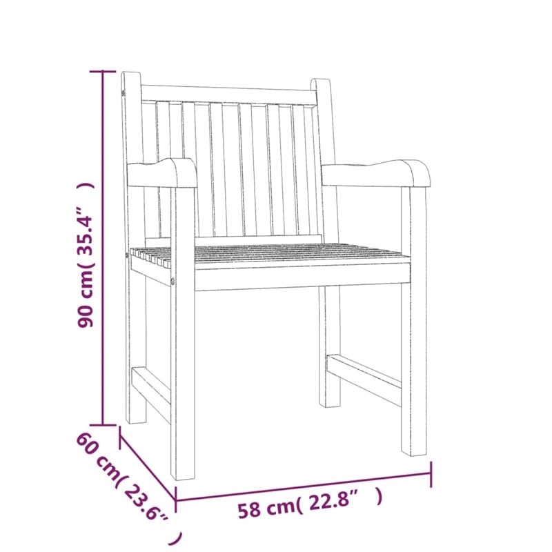 vidaXL Smooth Sanded Teak Hardwood Large Garden Dining Set Natural/Brown