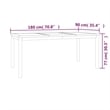 vidaXL Smooth Sanded Teak Hardwood Large Garden Dining Set Natural/Brown