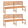 vidaXL Solid Teak Wood Large Garden Dining Set Natural/Brown