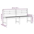 vidaXL Solid Teak Wood Large Garden Dining Set Natural/Brown