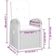 vidaXL PE Rattan Large Modular Garden Dining Set in Gray