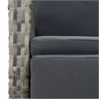 vidaXL 5 Piece 5 Piece Garden Dining Set in Gray