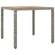 vidaXL 5 Piece 5 Piece Garden Dining Set in Gray