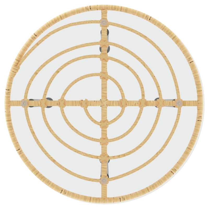 vidaXL Poly Rattan & Tempered Glass Compact Garden Dining Set in Black