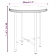 vidaXL Poly Rattan & Tempered Glass Standard Garden Dining Set in Black
