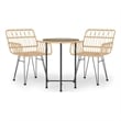 vidaXL Steel Standard Durable Garden Dining Set in Brown