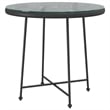 vidaXL Steel Medium Durable Garden Dining Set in Black