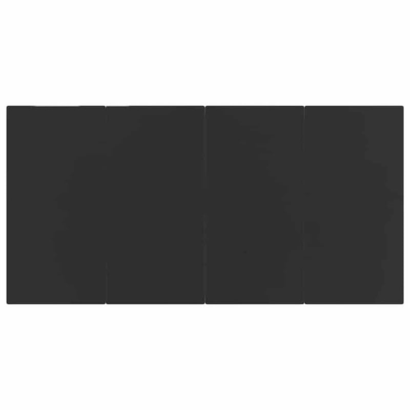 vidaXL Steel Large Garden Dining Set in Black