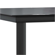 vidaXL Steel Large Garden Dining Set in Black