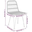 vidaXL Spolyethylene & Tempered Glass Garden Dining Set in Black