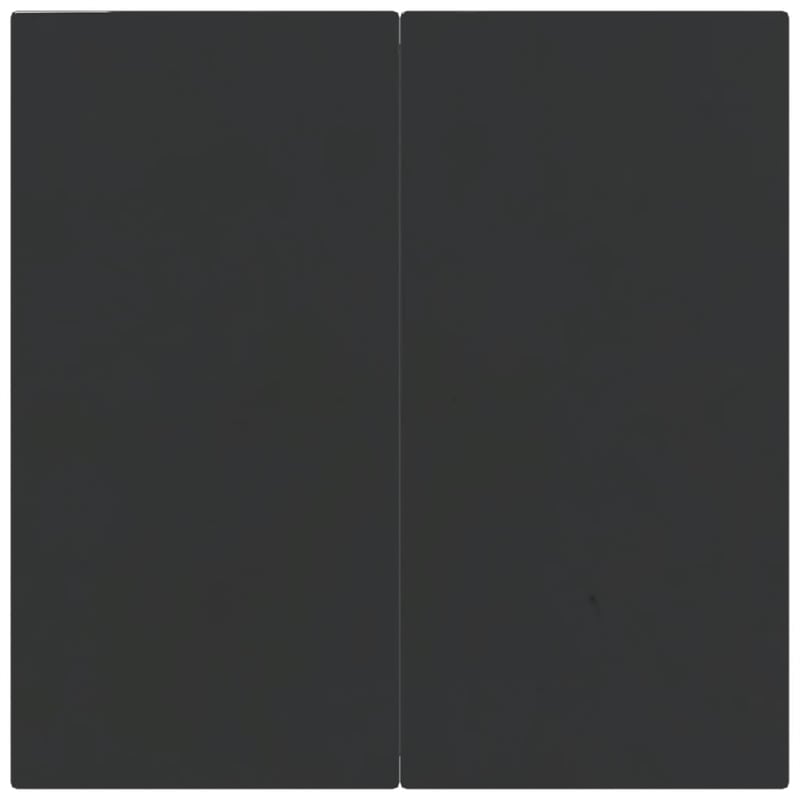 vidaXL Spolyethylene & Tempered Glass Garden Dining Set in Black