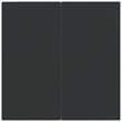 vidaXL Spolyethylene & Tempered Glass Garden Dining Set in Black