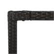 vidaXL Garden Dining Set in Black and Cream White
