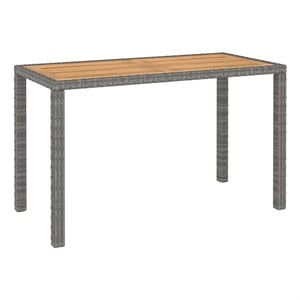 vidaXL 6 Piece Outdoor Dining Set in Gray