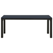 vidaXL Steel/Wood Plastic Composites Medium Garden Dining Set in Black
