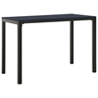 vidaXL Steel/Wood Plastic Composites Medium Garden Dining Set in Black