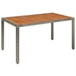 vidaXL 7 Piece Garden Dining Set in Gray