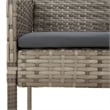 vidaXL PE Rattan Modular Garden Dining Set in Gray