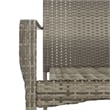 vidaXL Garden Dining Set in Black and Gray