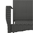vidaXL Garden Dining Set in Black/Cream White