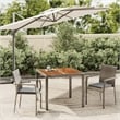 vidaXL PE Rattan Medium Modular Garden Dining Set in Gray