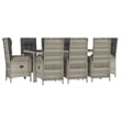 vidaXL Garden Dining Set in Gray