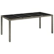 vidaXL Garden Dining Set in Gray