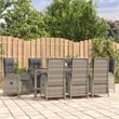 vidaXL Garden Dining Set in Gray