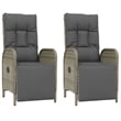 vidaXL 9 Piece Garden Patio Dining Set in Gray