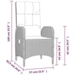 vidaXL 4 Piece Garden Dining Set in Gray