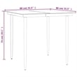 vidaXL Garden Dining Set in Black and Gray