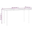 vidaXL Garden Dining Set in Black and Gray