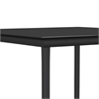 vidaXL Garden Dining Set in Black and Dark Gray