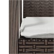 vidaXL Garden Dining Set in Brown/Black/Cream White
