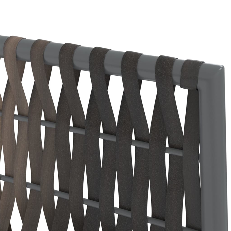 vidaXL Garden Dining Set in Brown/Cream White/Black