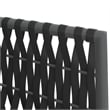 vidaXL Poly Rattan Medium Durable Garden Dining Set in Black