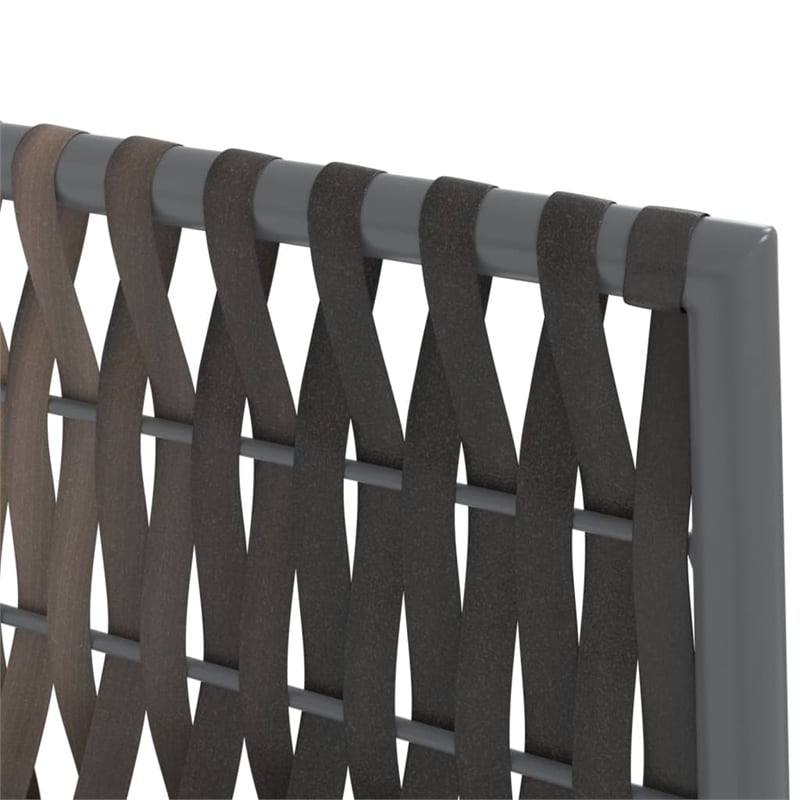 vidaXL Garden Dining Set in Brown/Black/Cream White