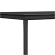 vidaXL Powder-Coated Steel 6-Seater Durable Garden Dining Set in Black