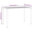 vidaXL Steel/Textilene/Fabric Medium Garden Dining Set in Anthracite/Gray