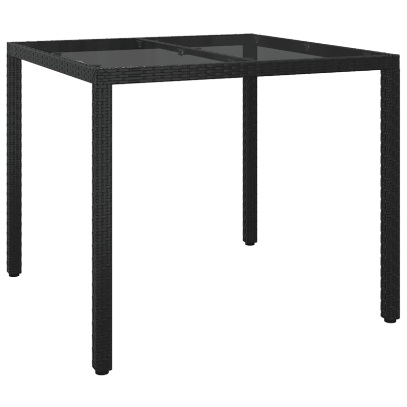 vidaXL Patio Dining Set in Black - Set of 4