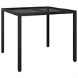 vidaXL Patio Dining Set in Black - Set of 4