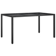 vidaXL Patio Dining Set in Black - Set of 4