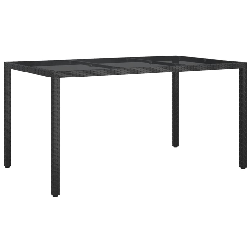 vidaXL Patio Dining Set in Black - Set of 4