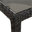 vidaXL 9 Piece Poly Rattan Patio Dining Set in Black