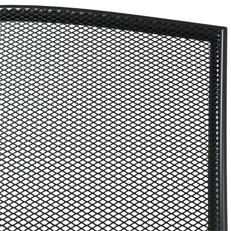 vidaXL Steel Large Stackable Garden Dining Set in Anthracite/Gray