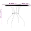 vidaXL Steel Medium Foldable Garden Dining Set in Anthracite/Gray