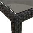 vidaXL PE Rattan 9 Piece Set Durable Garden Dining Set in Black