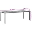 vidaXL 9 Piece Patio Dining Set in Black