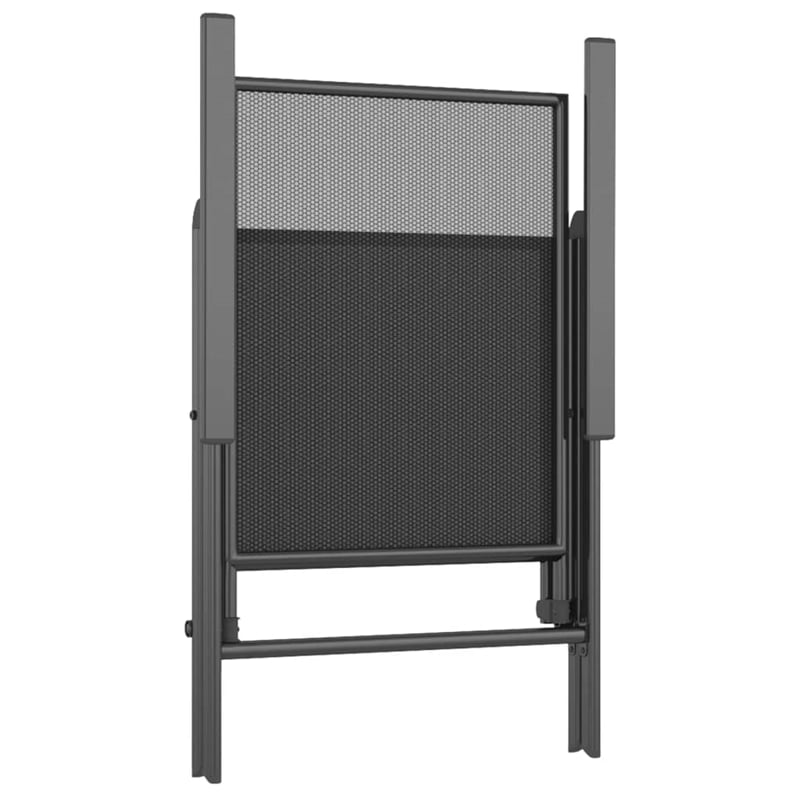 vidaXL Steel Large Foldable Garden Dining Set in Anthracite/Gray